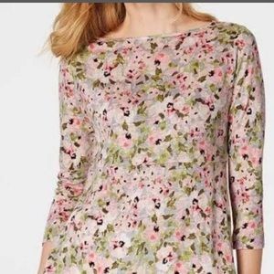 J Jill Love Linen Floral Tunic Top